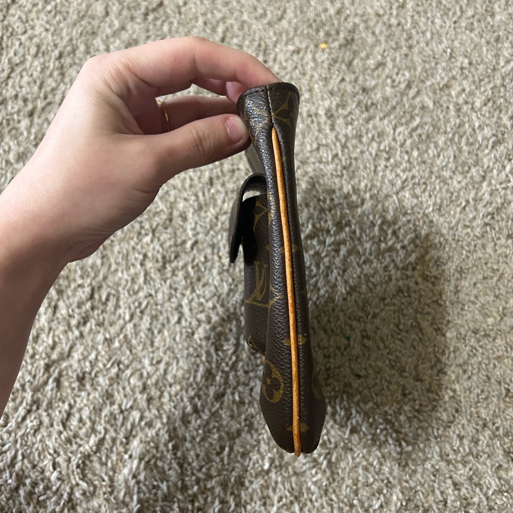 Authentic Louis Vuitton Partition Bag Monogram Pouch Canvas Classic Clutch Red - Picture 8 of 15